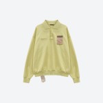 Referee‑style Polo‑collar Sweatshirt